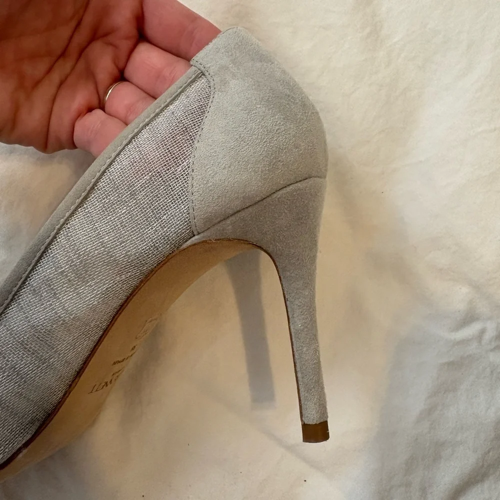 LK Bennett Light Blue Denim Heels - Picture 3 of 5